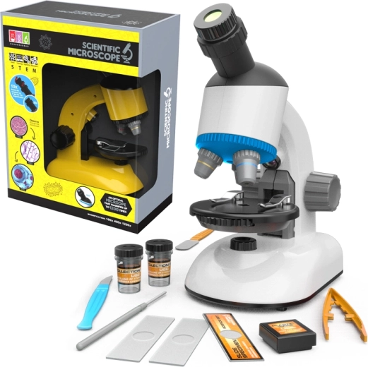 Microscopio scientifico Sparkys con ingrandimento fino a 1200×