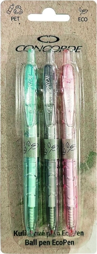 Penna a sfera CONCORDE EcoPen 0,5 mm, blister 3 pz