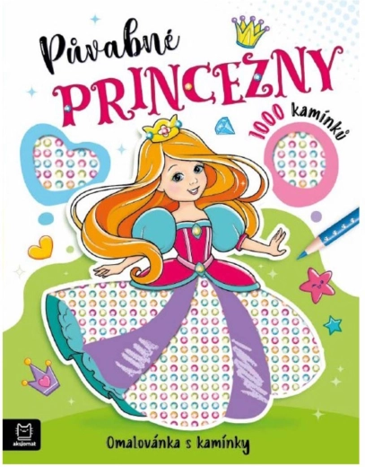 Principesse incantevoli – album da colorare con pietrine adesive