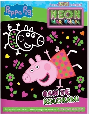 Peppa Pig – La forza neon dei colori (album da colorare con adesivi)