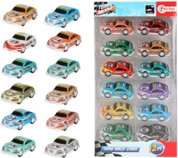 Set di mini automobiline da corsa - 12 pezzi