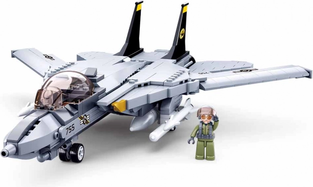Set di montaggio dell’aereo da caccia F-14 TOMCAT Sluban ModelBricks
