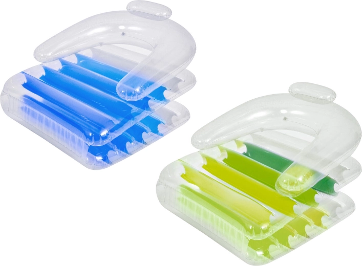 Poltrona gonfiabile per acqua 180 × 79 × 48 cm, mix di colori