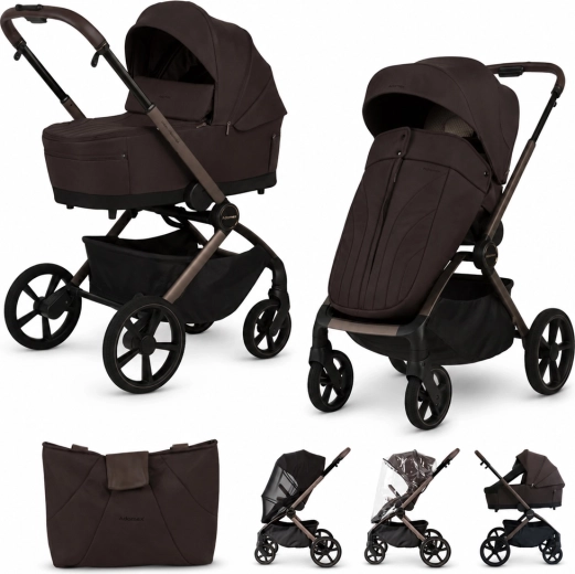 Adamex Como passeggino combinato 2 in 1 chocolate brown