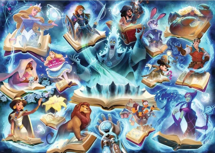 Puzzle Ravensburger Disney Lorcana Glimmers of the Realm – Safír (1000 pezzi)