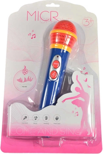 Microfono per bambini con suoni per bambine 23 cm - 1 pezzo
