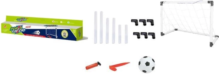 Porta da calcio con pallone e pompa per bambini