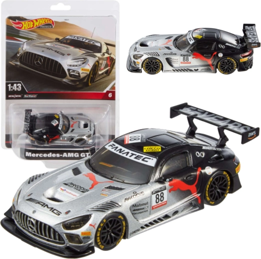 Auto da corsa Hot Wheels Premium Mercedes-AMG GT3 in scala 1:43