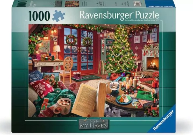 Puzzle Ravensburger My Haven: Anticamera natalizia 1000 pezzi