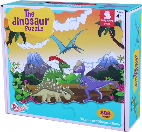 Puzzle Dinosauri 208 Pz 90x64 cm