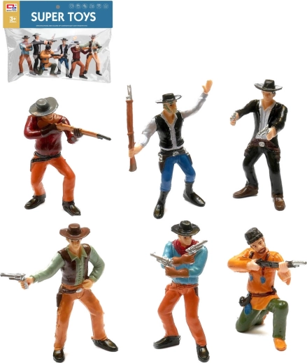 ADAR action figure di cowboy con armi 9 cm (6 personaggi)