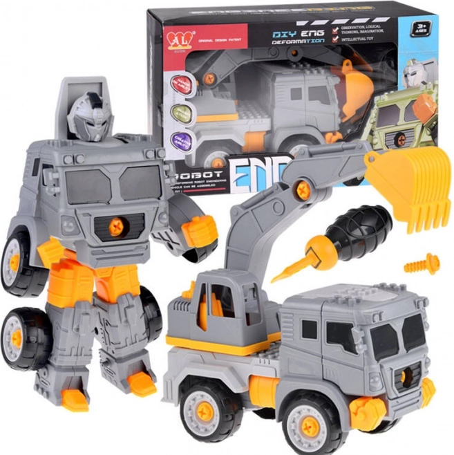 Super auto-robot da costruzione 2 in 1 – Escavatore