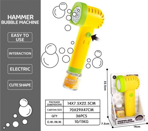 Martello per bolle di sapone 90 ml