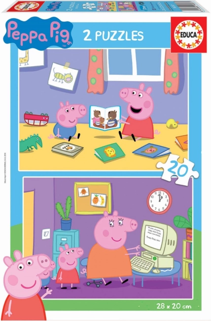 Educa Puzzle Peppa Pig 2x20 pezzi