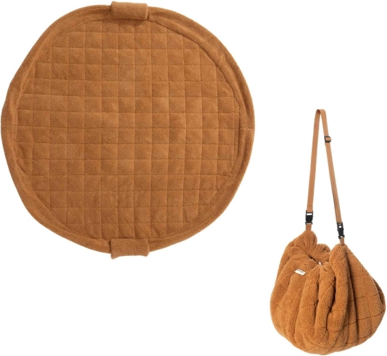 Play&Go Noomad Soft Teddy coperta da gioco e sacco porta-giocattoli brown