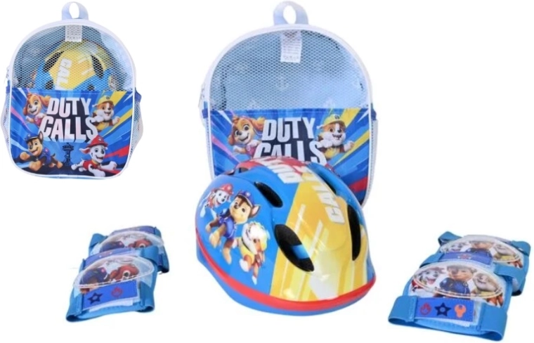 Set bambino di casco e protezioni Paw Patrol