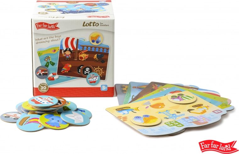 Tessere Lotto Far Far Land per ragazzi