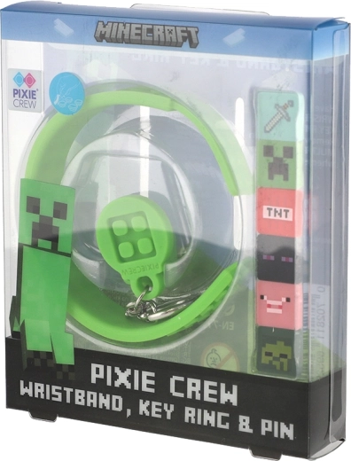 Set Pixie Crew 3 in 1 braccialetto, portachiavi e spilletta