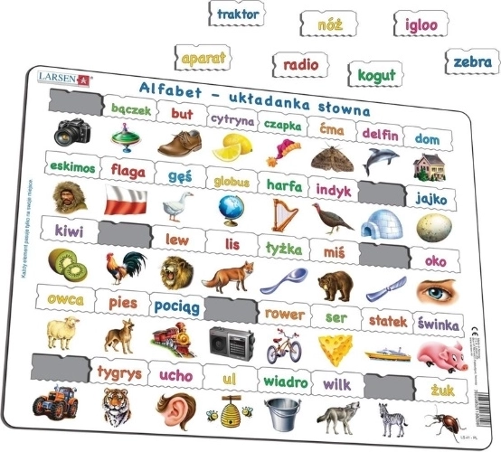 Alfabeto Larsen – puzzle di parole