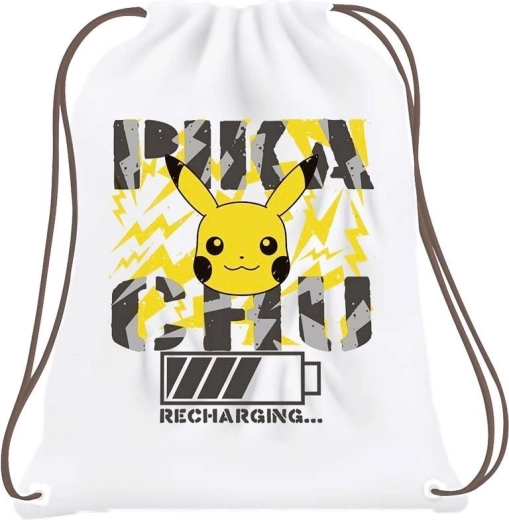 Sacchetto in stoffa Pokémon con cordoncino - 1 pezzo