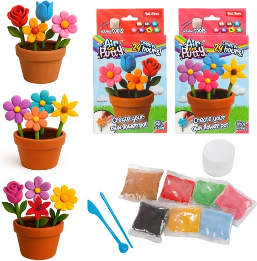 Kit creativo per realizzare un fiore con pasta modellabile