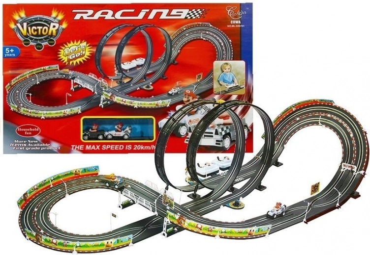 Pista elettrica con 2 auto Mario RC