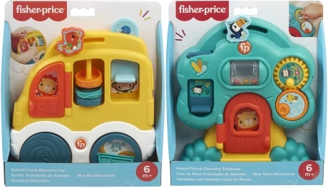 Fisher-Price Scopriamo con gli animaletti – giocattolo interattivo per neonati