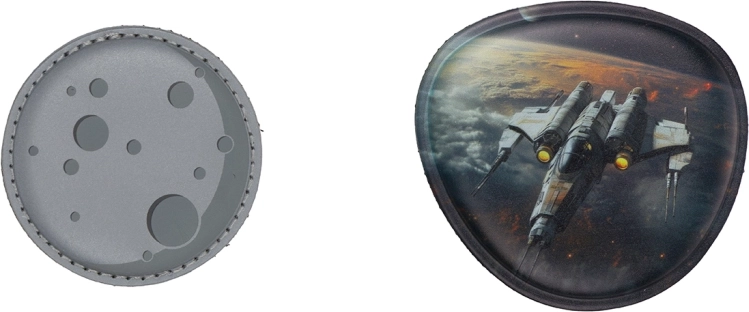 Baagl Baaglies – set di spille Spazio e Luna (2 pz)