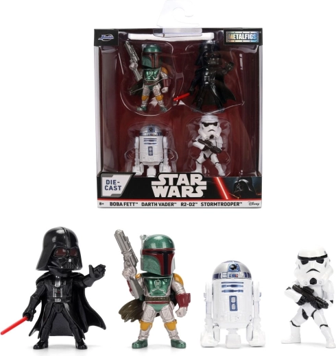 Star Wars Metalfigs set di 4 figure in metallo - 4 pezzi