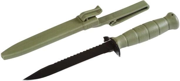 Coltello tattico GLOCK FM81 Battle Field Green con lama seghettata