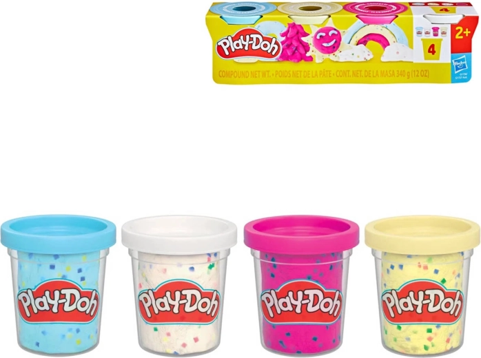 Play-Doh set con barattoli e coriandoli