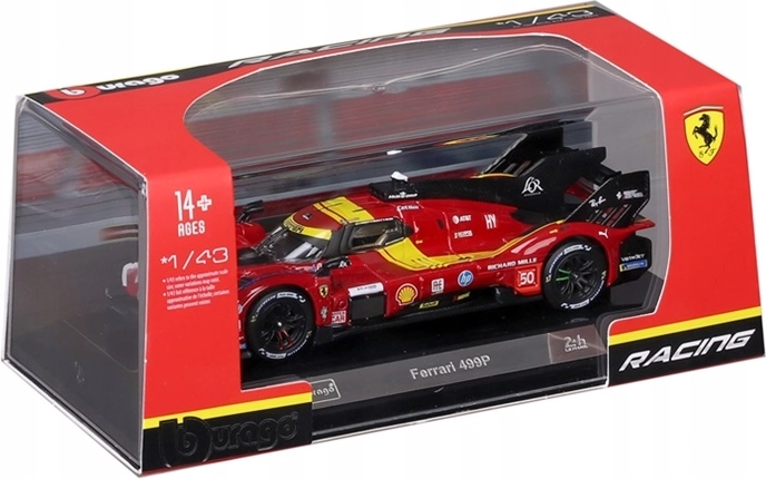 Modello da collezione BBU Ferrari 499P rosso n. 50 1:43