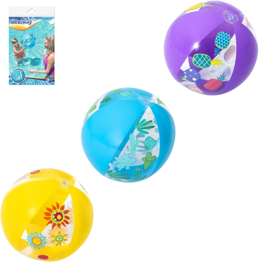 Pallone da spiaggia gonfiabile BESTWAY 51 cm – colori tropicali