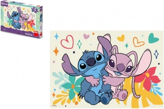 Dino puzzle Stitch e Angel 24 pezzi