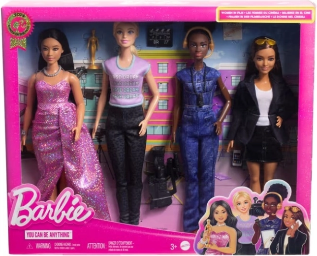 Barbie carriera dell’anno 2024 – Donne nel cinema, set di 4 bambole
