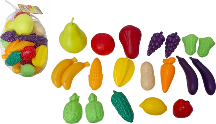 Set da cucina di frutta e verdura per bambini