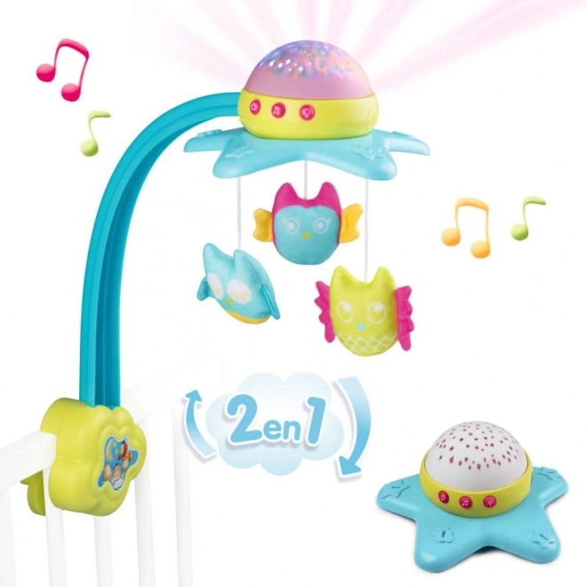Carillon musicale da lettino 2 in 1 SMOBY Cotoons con luce e proiezione
