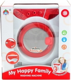 Lavatrice giocattolo per bambini a batterie con luce e suono 19 cm - 1 pezzo