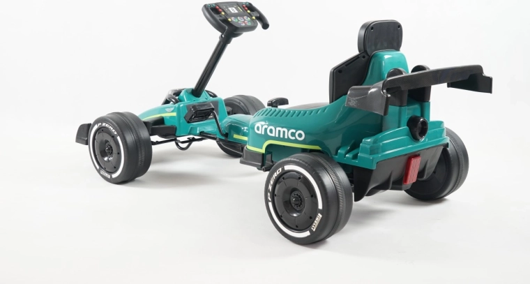 Go-kart a pedali ASTON MARTIN verde