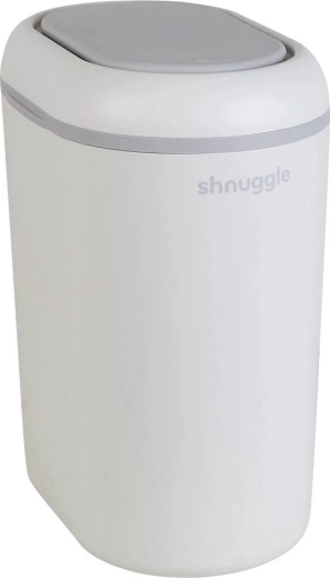 Shnuggle Eco Touch cestino per pannolini bianco/grigio