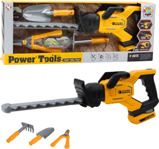 Set da giardino per bambini con forbici elettriche