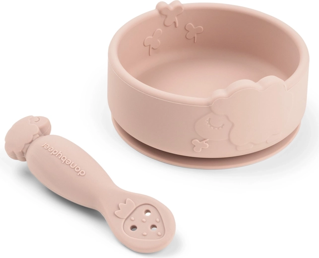 Done by Deer set pappa didattico Stick&Stay Sheepy rosa