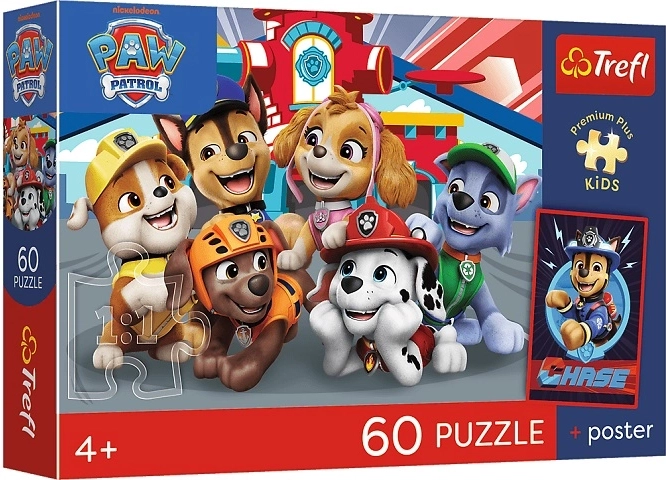 Puzzle per bambini Premium Plus Kids “Pomeriggio tra cani” da 60 pezzi