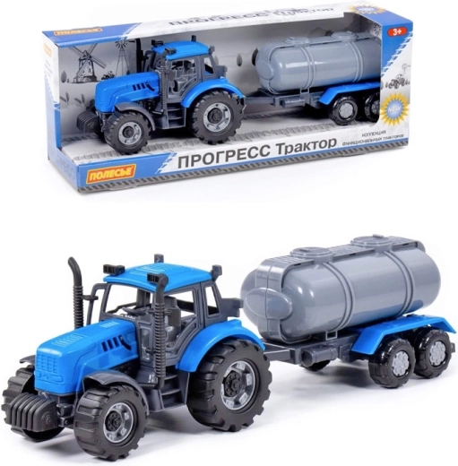 Trattore Progress con rimorchio cisterna