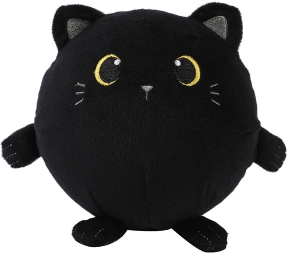 Morbido peluche squishy a forma di gattino nero