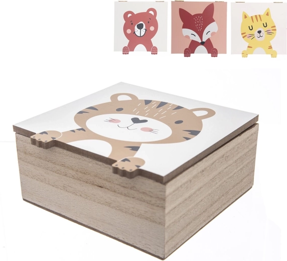 Box porta merenda per bambini in plastica 15 × 15 × 7 cm (mix di fantasie)