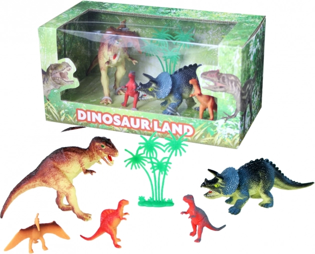 set di dinosauri 5–13 cm in scatola