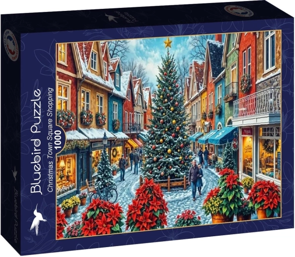 Puzzle Bluebird Acquisti natalizi in piazza 1000 pezzi