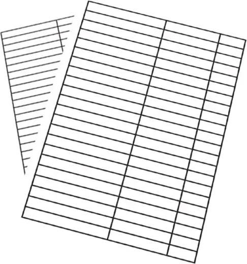 Sottomano per quaderno A4 – righe - 1 pezzo
