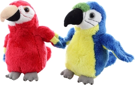 Pappagallo ara di peluche 14 cm eco-friendly